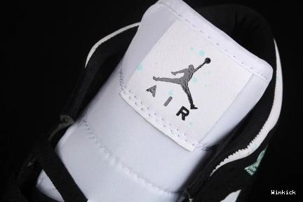 WHITE 1 MID BQ6931-103 (GS) JORDAN TEAL AIR TINT BLACK 1121